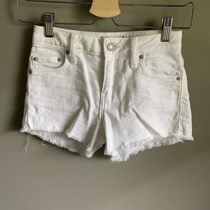 Aritzia Sunday Best White Denim Shorts